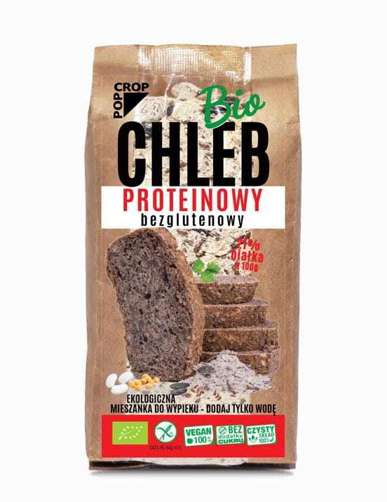 Protein glutenfreie Brotbackmischung BIO 450 g - POPCROP