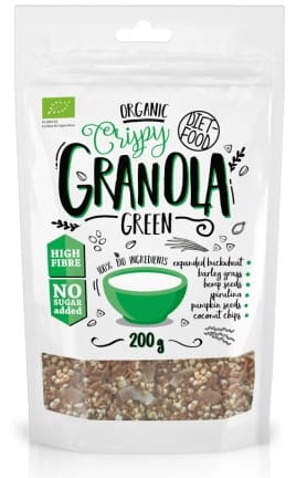 Müsli "grün" ohne Zucker 200g ECO DIÄT - LEBENSMITTEL