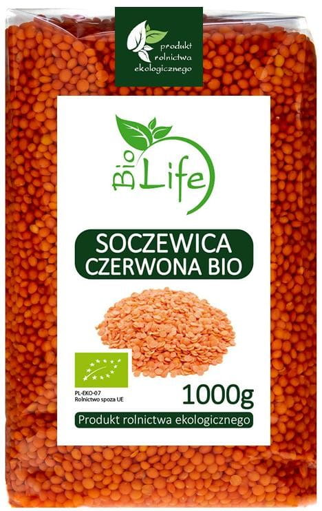 Rote Linsen 1kg EKO BIO LIFE