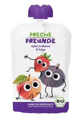 Saftmousse für Kinder Apfel Erdbeer Feige 100g ECO ERDBAR
