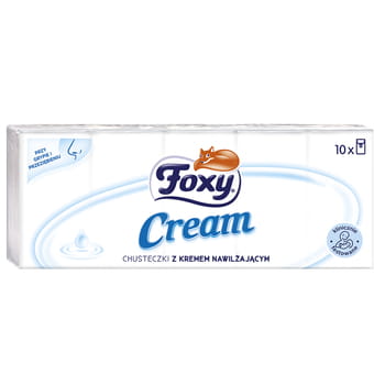 Foxy Cream 10x10 Taschentücher