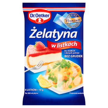 Gelatine in Blättern Dr. Oetker 10g