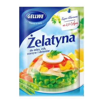 Gelatine für Fleisch, Fisch, Gemüse und Desserts Gellwe 20g