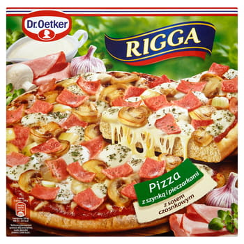 Dr. Tiefkühlpizza Oetker Rigga mit Schinken und Pilzen 270g