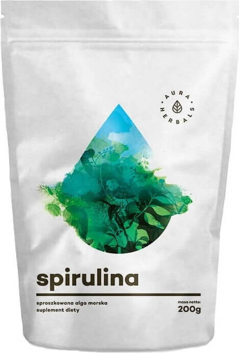 Spirulina-Pulver Meeresalgenpulver 200g AURA HERBALS