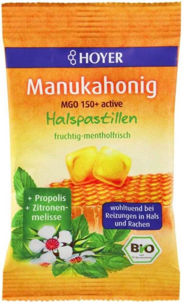 BIO Pastillen mit Manukahonig MGO 150 + 30 g - HOYER