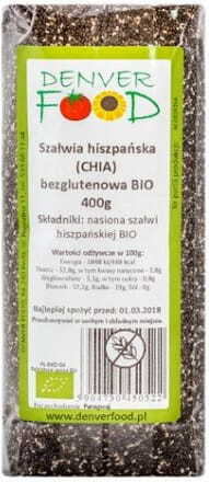 Glutenfreier spanischer Salbei BIO 400g DENVER FOOD