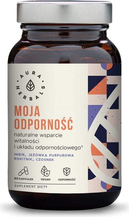 Meine Immunität unterstützt die Vitalität und das Immunsystem 60 Kapseln 52 g AURA HERBALS