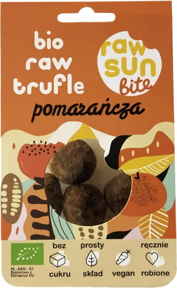Orangentrüffel BIO 105 g - RAW SUN BITE