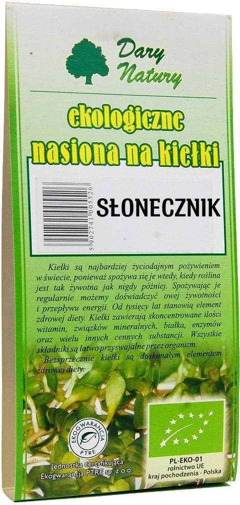 BIO Sonnenblumenkerne für Sprossen 50 g - GESCHENKE DER NATUR