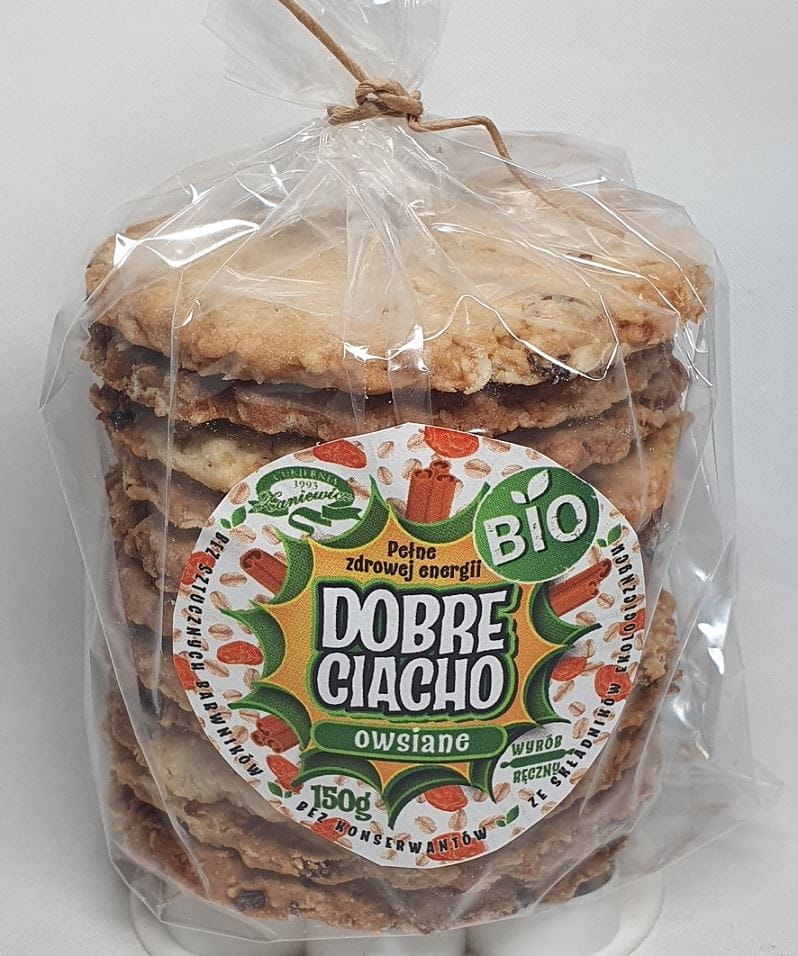 Weizen- und Haferkuchen mit Rosinen und Zimt BIO 150 g - ZANIEWICZ Süßwaren