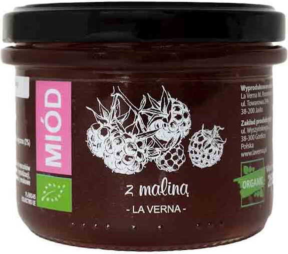 Mehrblumenhonig mit Himbeere BIO 250 g - LA VERNA