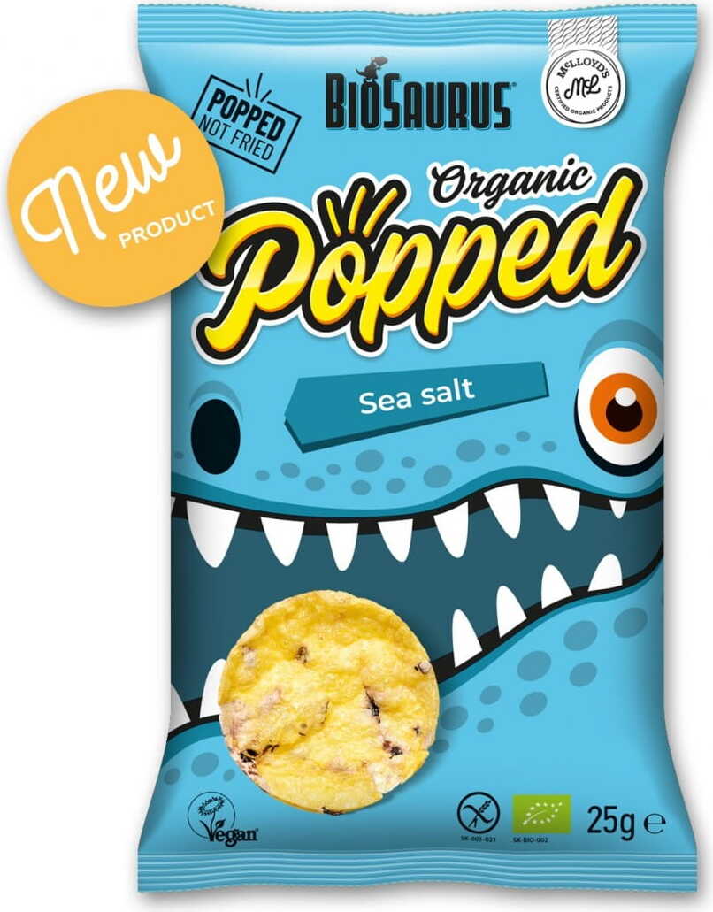 Maischips mit blauem Mais und Meersalz glutenfrei BIO 25 g BIOSAURUS