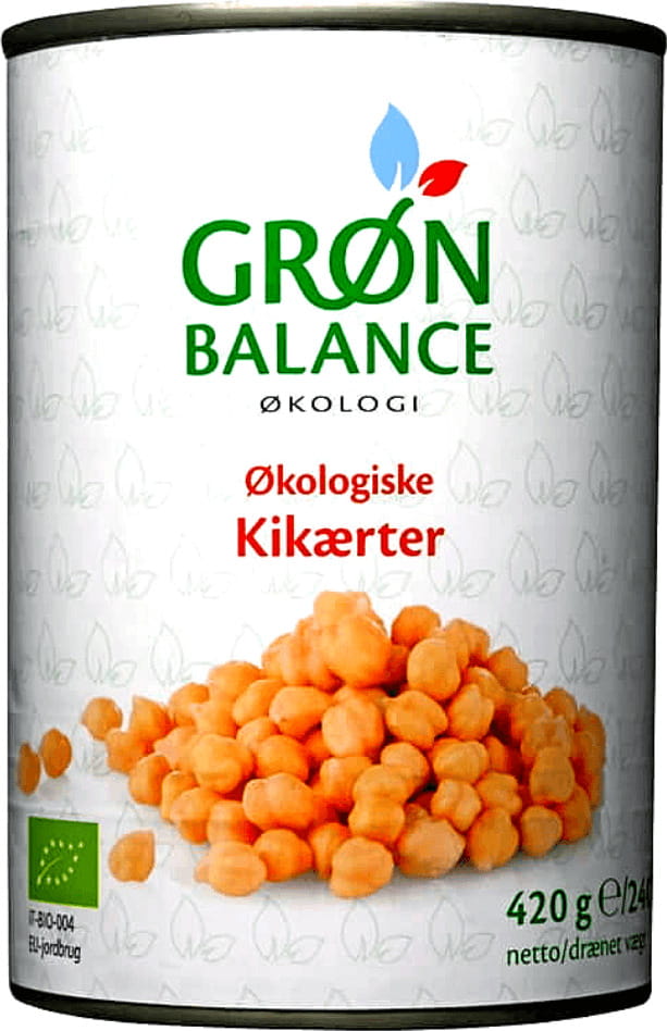 Kichererbsen in Salzlake BIO 420 g - GRON BALANCE