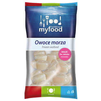 Gefrorene Muscheln Jakuba roh ohne Schale, ohne Rogen 10-20 Stk. MyFood 800g