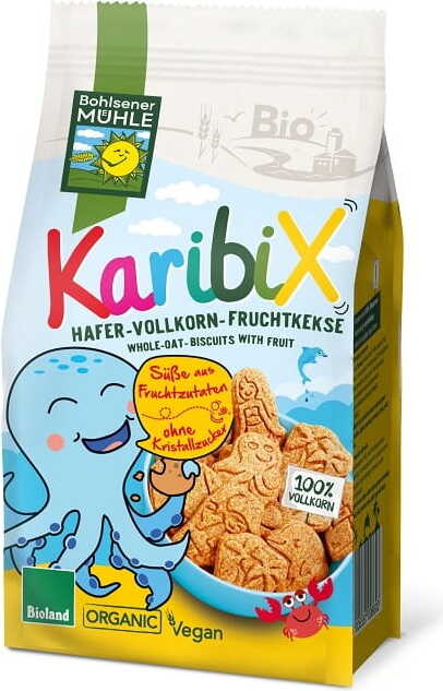 Haferkekse mit Früchten für Kinder Karibik BIO 125 g - BOHLSENER MÜHLE