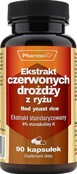 Roter Reisextrakt, standardisierter Extrakt 4 % Monacolin K 90 Kapseln PHARMOVIT
