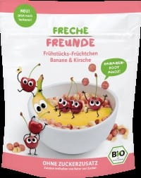 Frühstücksflocken Bällchen Banane Kirsche 125g EKO ERDBAR