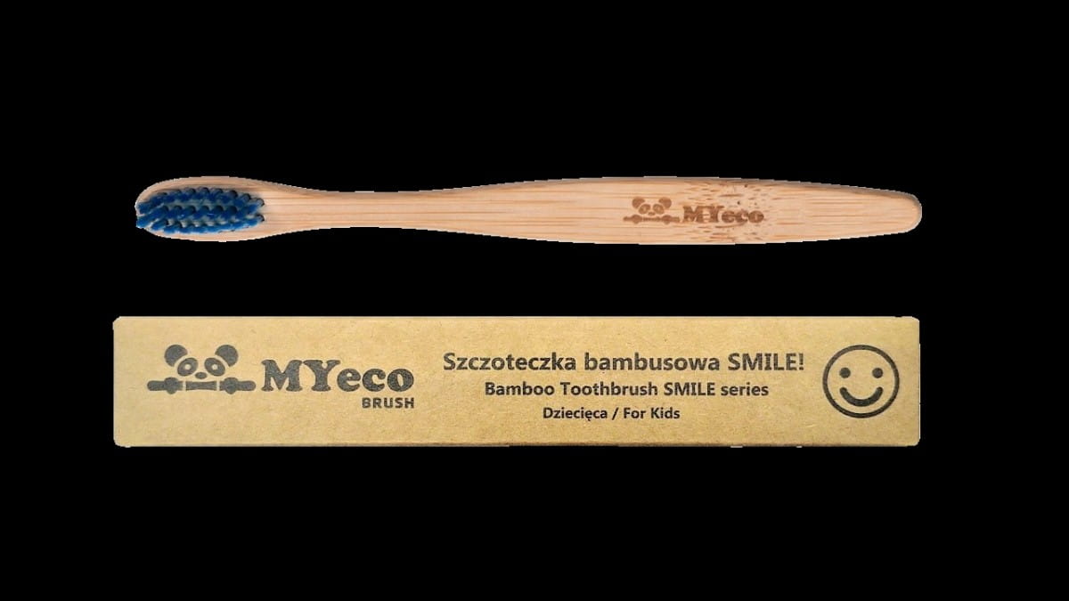 Kinderzahnbürste bambusblau weich - MYECOBRUSH