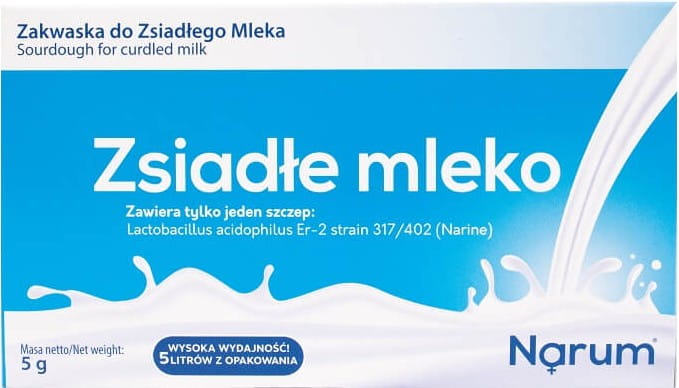 Sauermilch + n lebende Bakterienkulturen Probiotischer Narine Sauerteig in die Sauermilch 5 Beutel 5 g NARUM