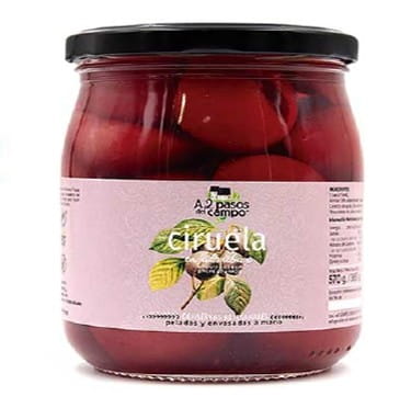 Pflaumen in Reissirup glutenfrei BIO 570 g - A2 PASOS DEL CAMPO