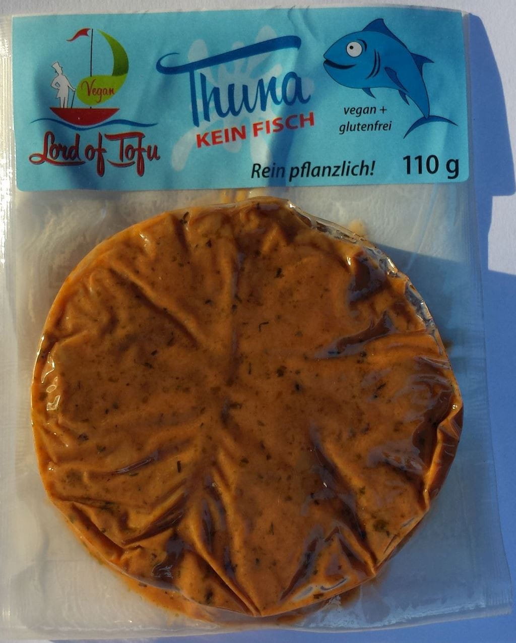 Veganes Produkt A'LA glutenfreier Thunfisch BIO 110 g - LORD OF TOFU