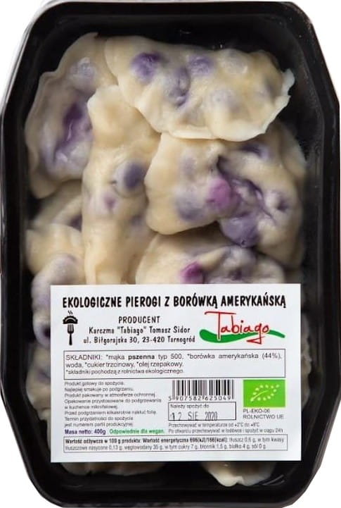 Knödel mit amerikanischen Heidelbeeren BIO 400 g - KARCZMA TABIAGO