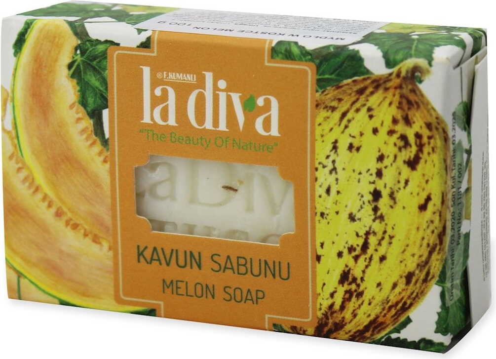 Melonenwürfelseife 100 g - LA DIVA