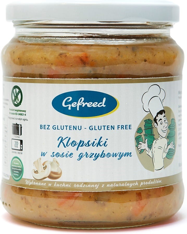 Glutenfreie Frikadellen in Pilzsoße 400 g - GEFREED