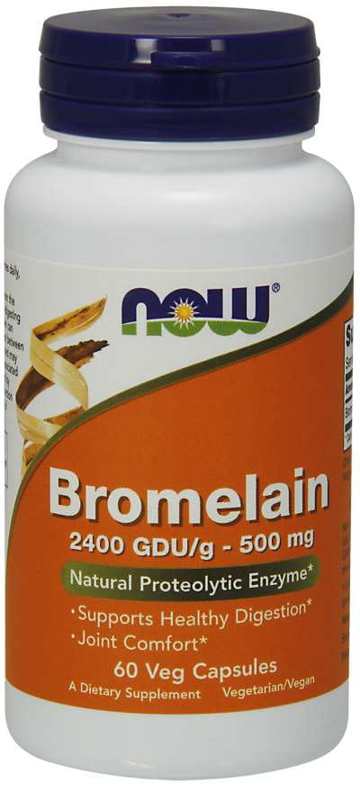 Bromelain 2400 gdu 500 MG 60 Kapseln NOW FOODS