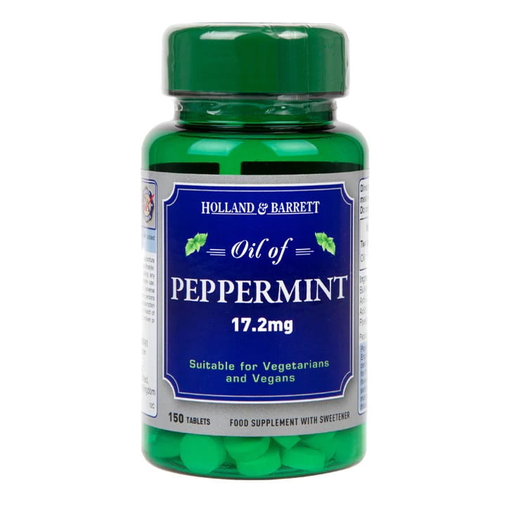 Pfefferminzöl 150 Tabletten HOLLAND & BARRETT