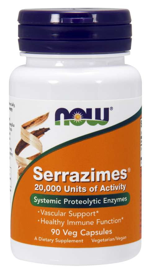 Serrazimes 90 Kapseln NOW FOODS