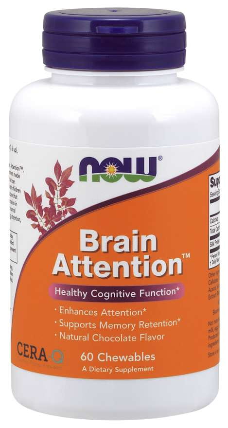 Gehirnaufmerksamkeit 60 Tabletten von NOW FOODS