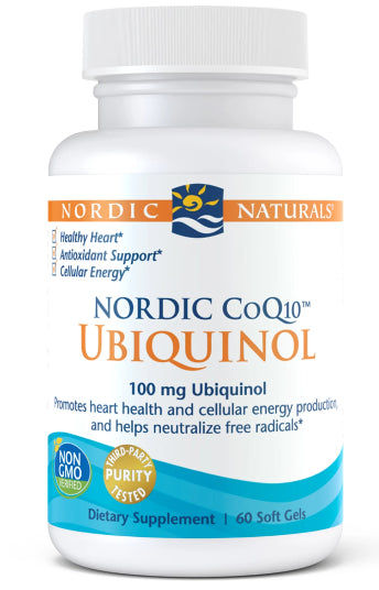 Coenzym COQ10 Ubiquinol 60 Kapseln NORDIC NATURALS