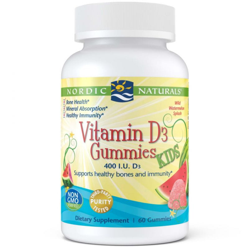 Vitamin D3 Gummibärchen Kinder 400 IE 60 NORDIC NATURALS Gelees