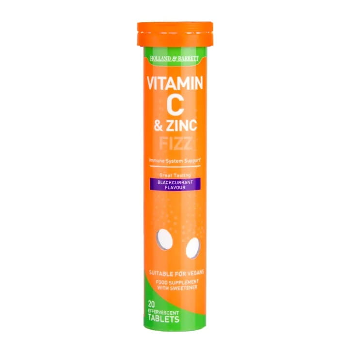 Vitamin C & Zink Brause Schwarze Johannisbeere 20 Tabletten HOLLAND & BARRETT