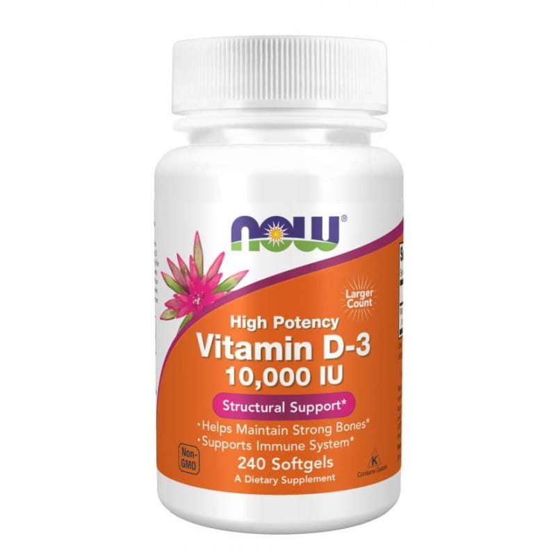 Vitamin D3 10.000 IE 250 mcg 240 Kapseln NOW FOODS