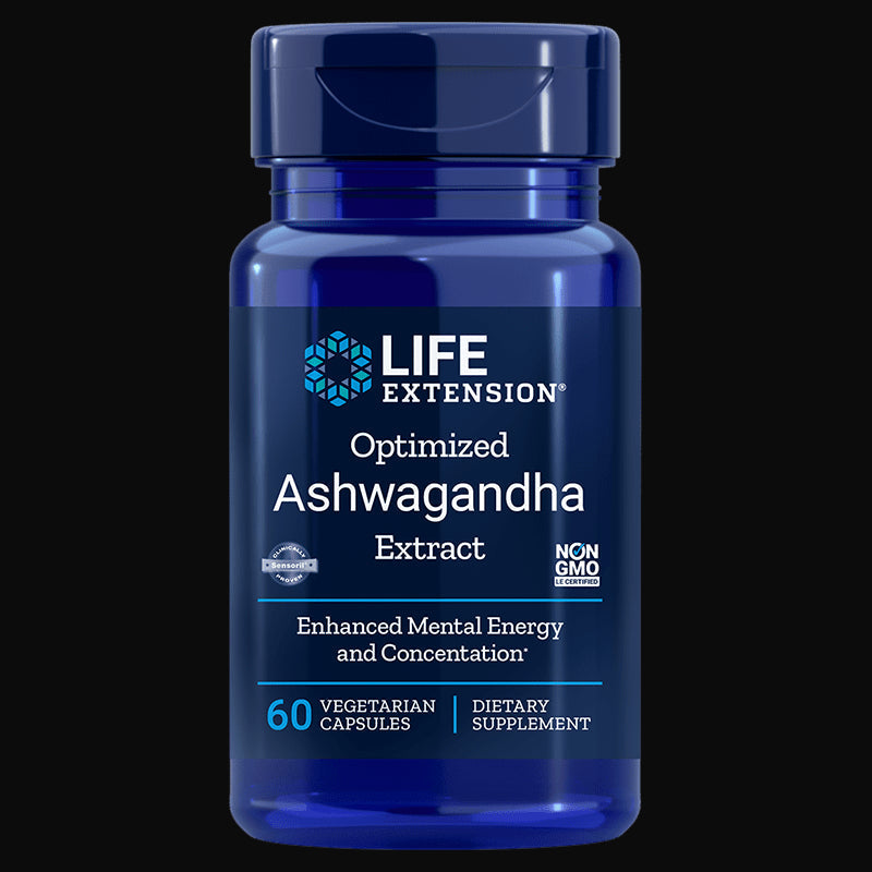 Optimierter Ashwagandha-Extrakt 60 Kapseln LEBENSVERLÄNGERUNG