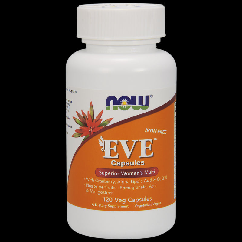 Eve Superior Womens Multivitamin und Mineralstoffe für Frauen Eve ohne Eisen 120 Kapseln NOW FOODS