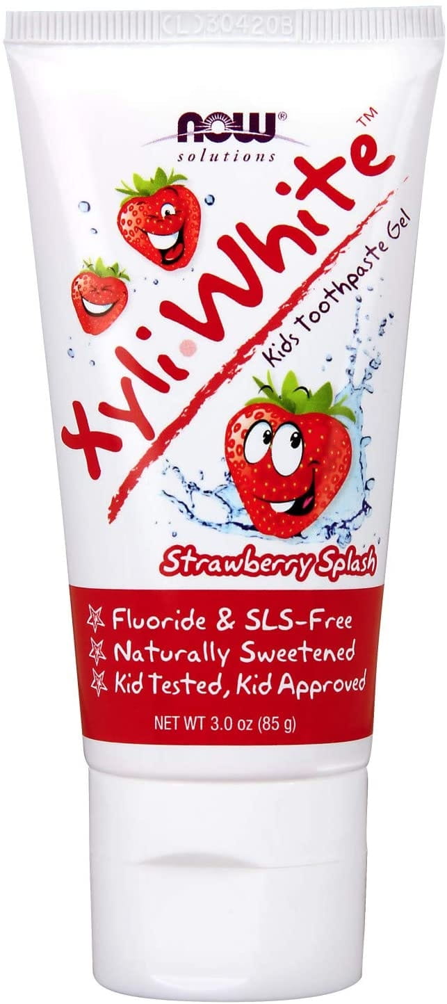 Xyliwhite ™ Strawberry Splash Zahnpasta Gel-Zahnpasta für Kinder 85 g NOW FOODS