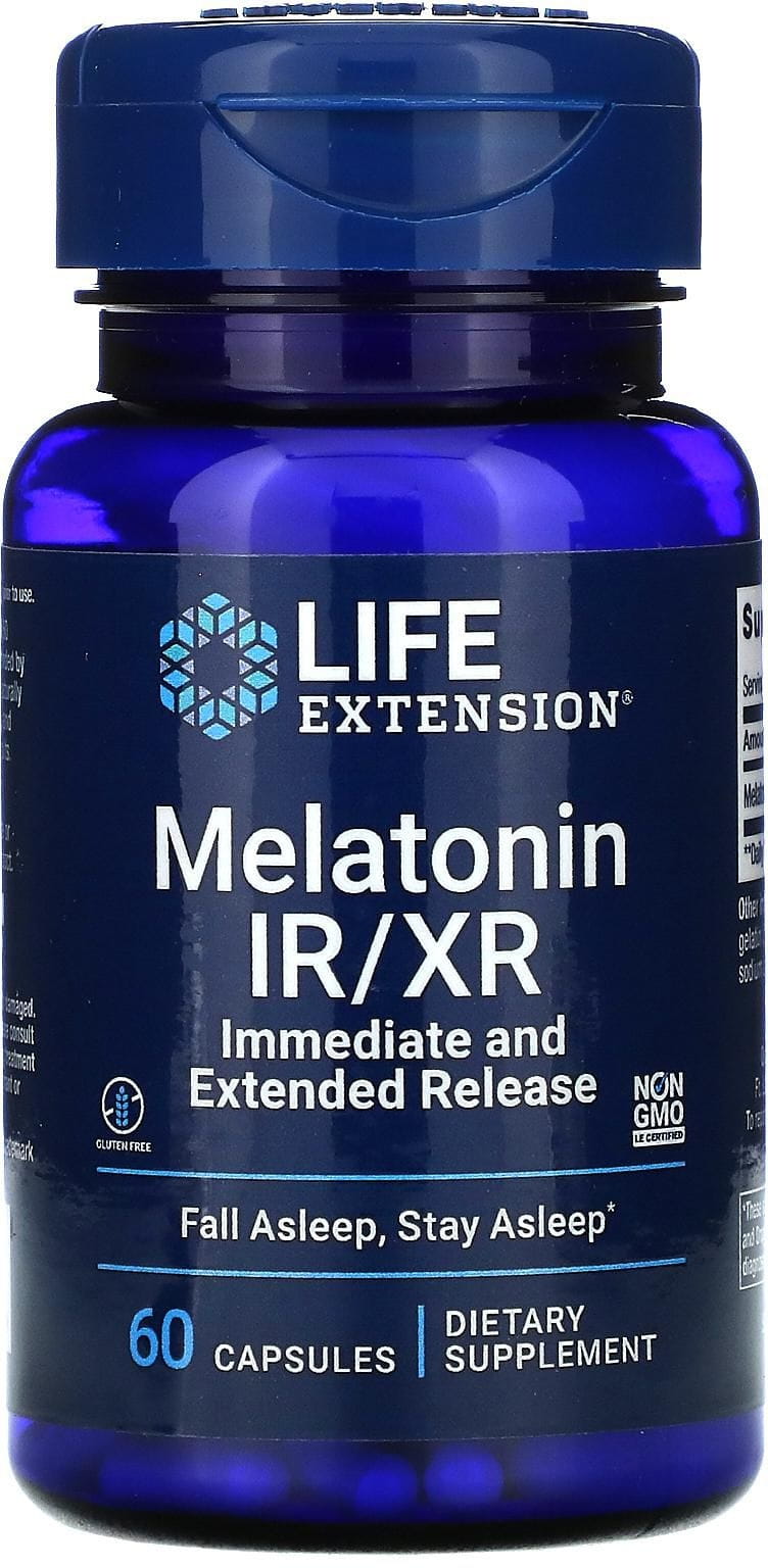 Melatonin Melatonin ir / xr 60 Kapseln LEBENSVERLÄNGERUNG