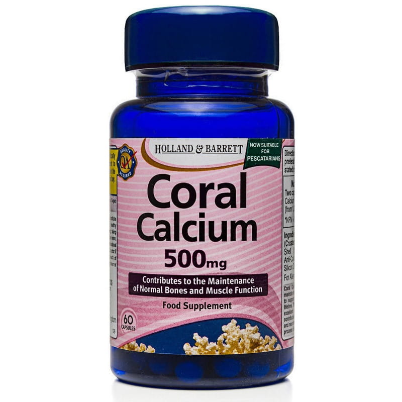 Korallenkalzium 500 MG 60 Kapseln HOLLAND & BARRETT