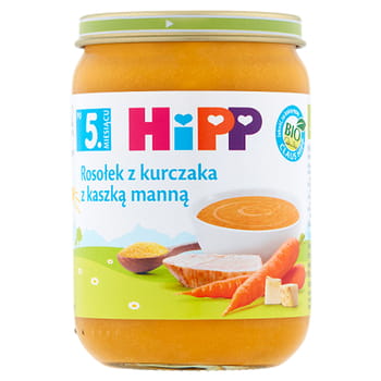 Hühnerbrühe mit Grieß nach 5 Monaten HiPP BIO 190g