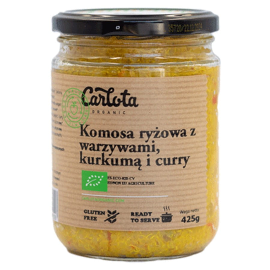 Quinoa mit Gemüse, Kurkuma und Curry BIO 425g CARLOTA ORGANIC
