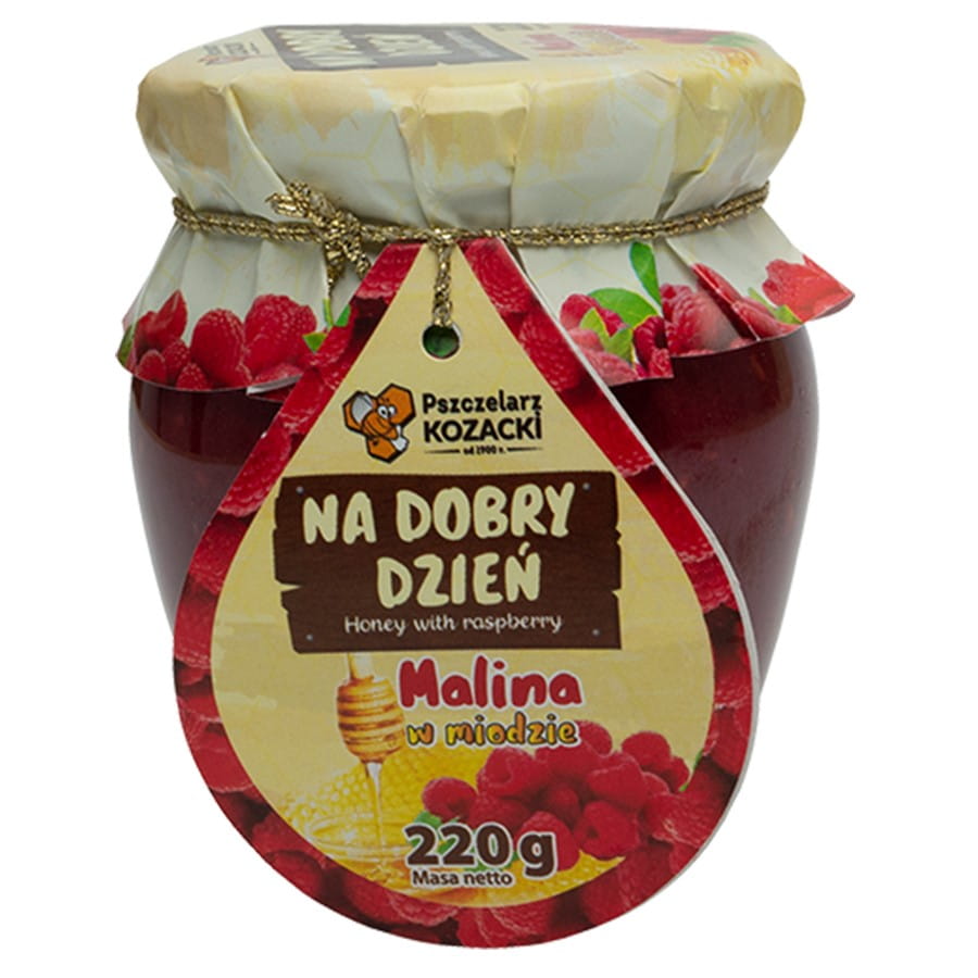 Honig mit Himbeere "für einen guten Tag" 220g KOZACKI BEEEPER