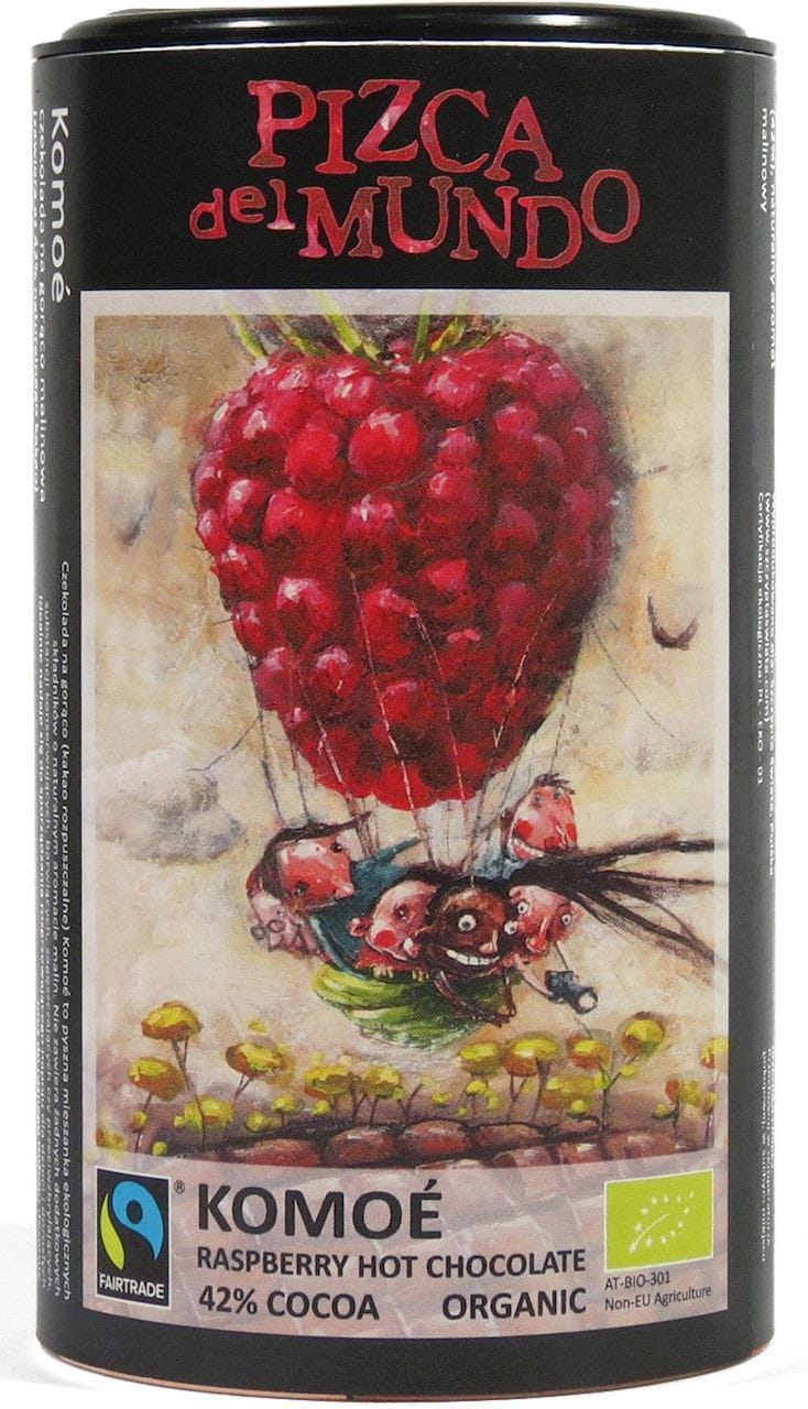 Fair Trade Himbeer Komoe Heiße Schokolade 250 g - PIZCA DEL MUNDO