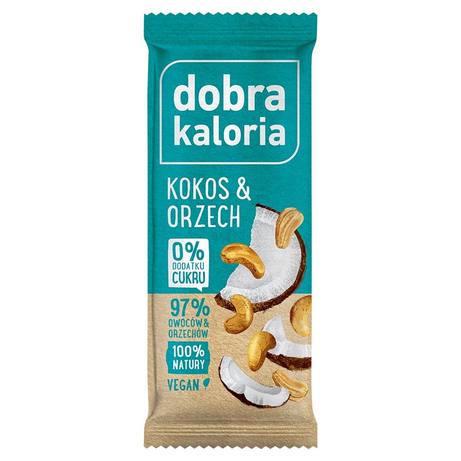 Fruchtriegel - Kokosnuss und Walnuss 35g GOOD KALORIA | Biolaboratorium
