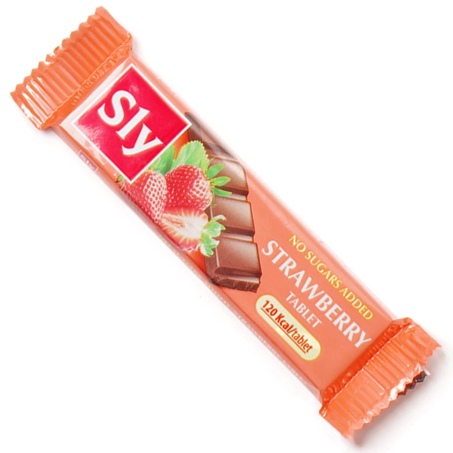 Schokoriegel - Erdbeere ohne Zuckerzusatz 25g SLY NUTRITIA