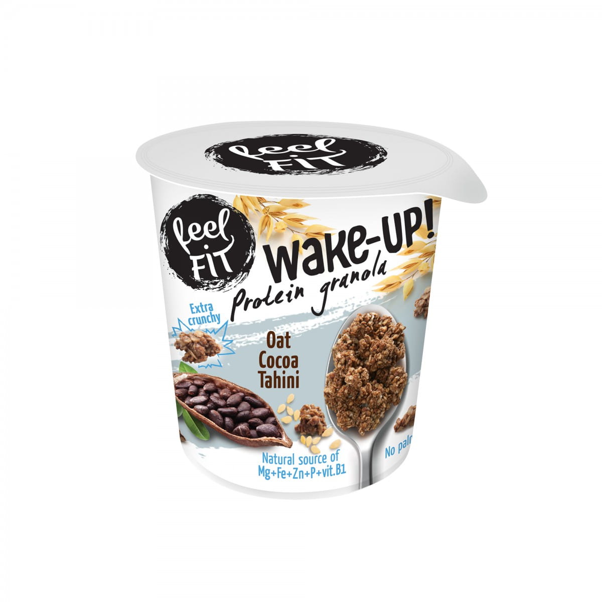 Protein Müsli Hafer Kakao und Tahini 70 g FEELFIT