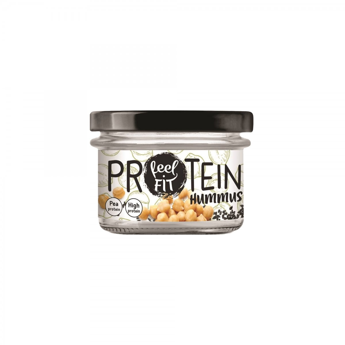 Protein-Hummus mit Schwarzkümmel und Erbsenprotein 185 g FEELFIT